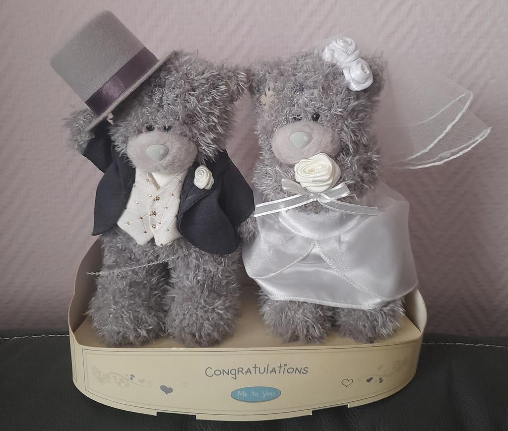 Een paar getrouwde teddyberen „Me & You”, Diversen, Ophalen of Verzenden