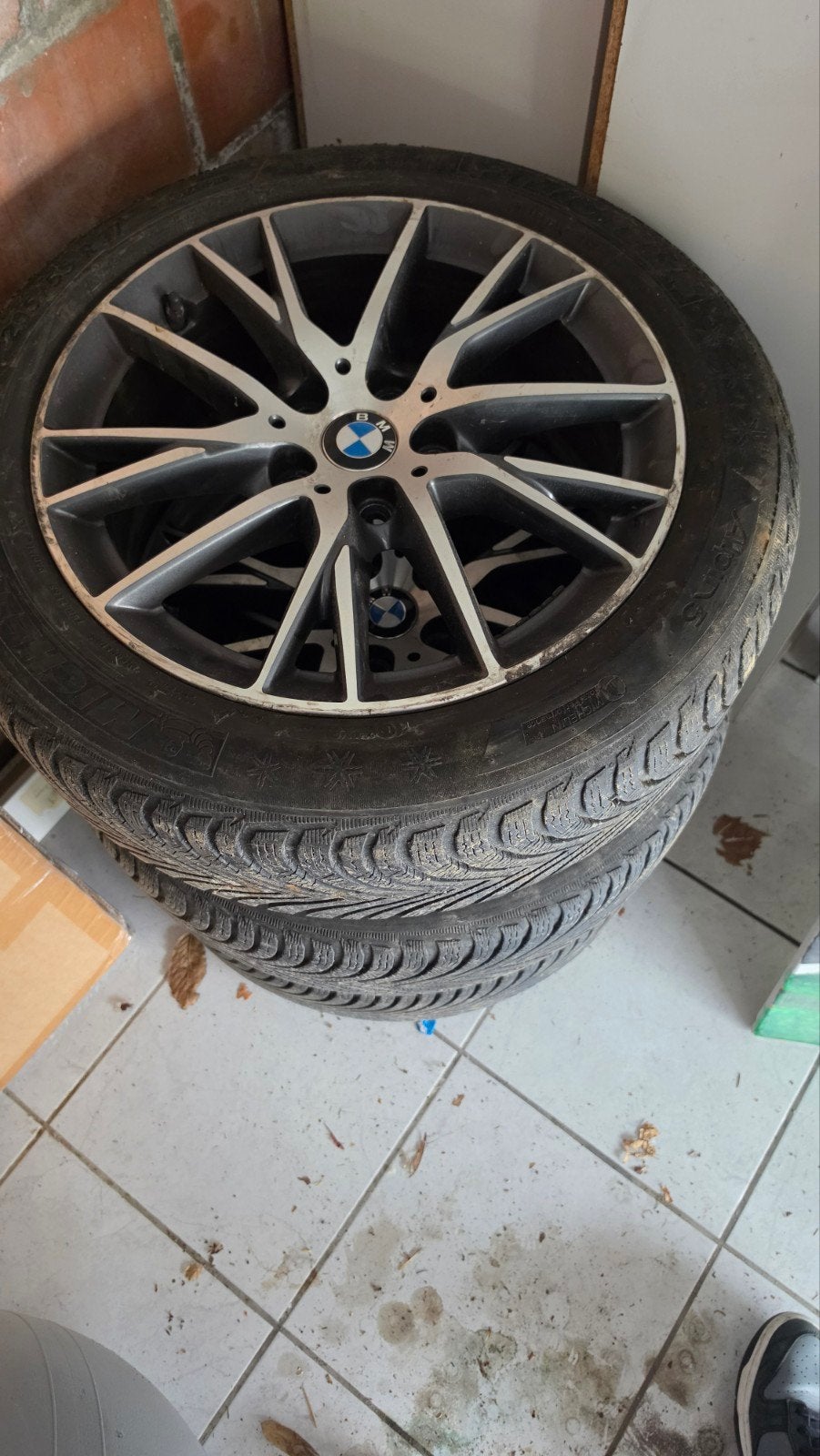 Jantes BMW + pneus, Autos : Pièces & Accessoires, Pneus & Jantes, Pneus hiver, Pneu(s)