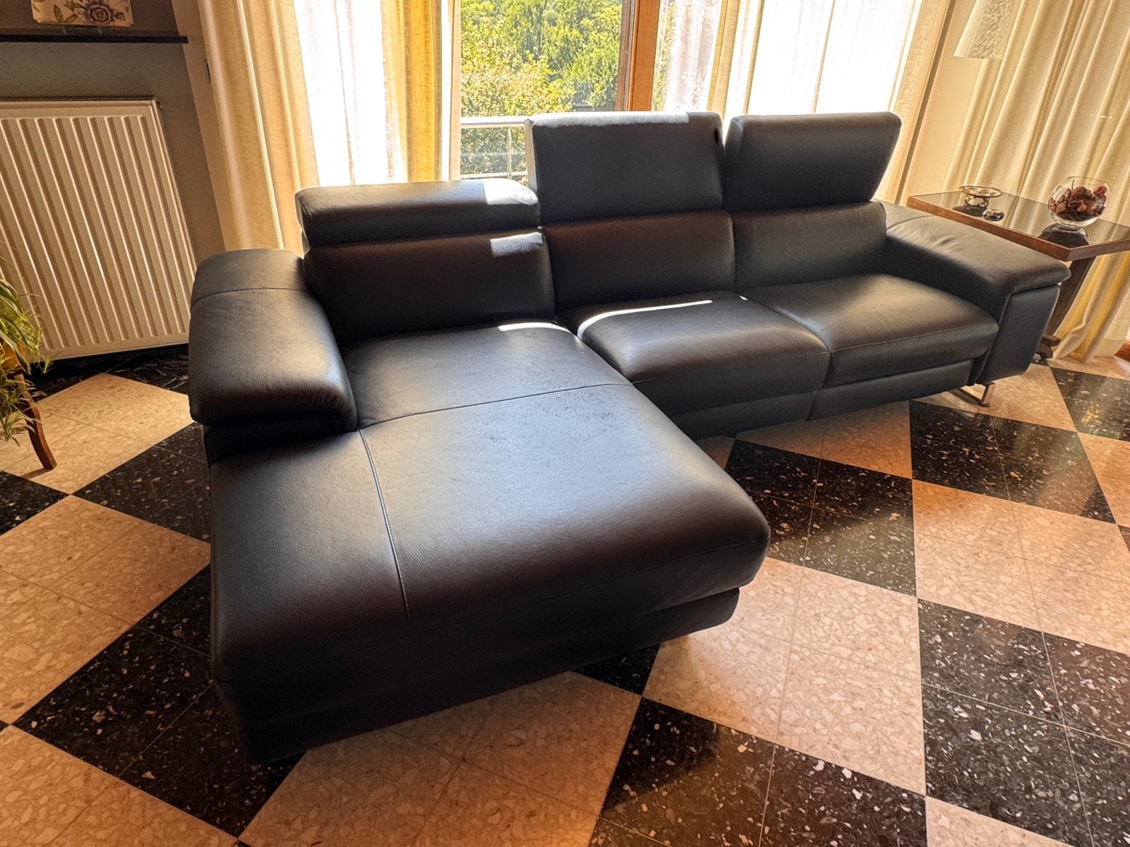 Fauteuil 3 places en cuir, Maison & Meubles, 75 à 100 cm, 125 cm ou plus, Enlèvement, Utilisé
