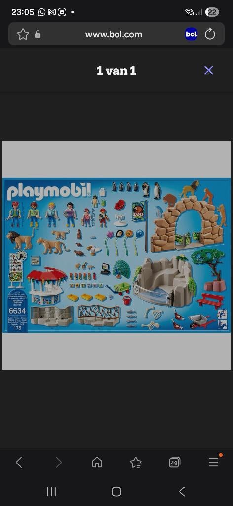 Playmobil Grote Zoo - 6634, Kinderen en Baby's, Speelgoed | Playmobil, Ophalen, Zo goed als nieuw, Complete set