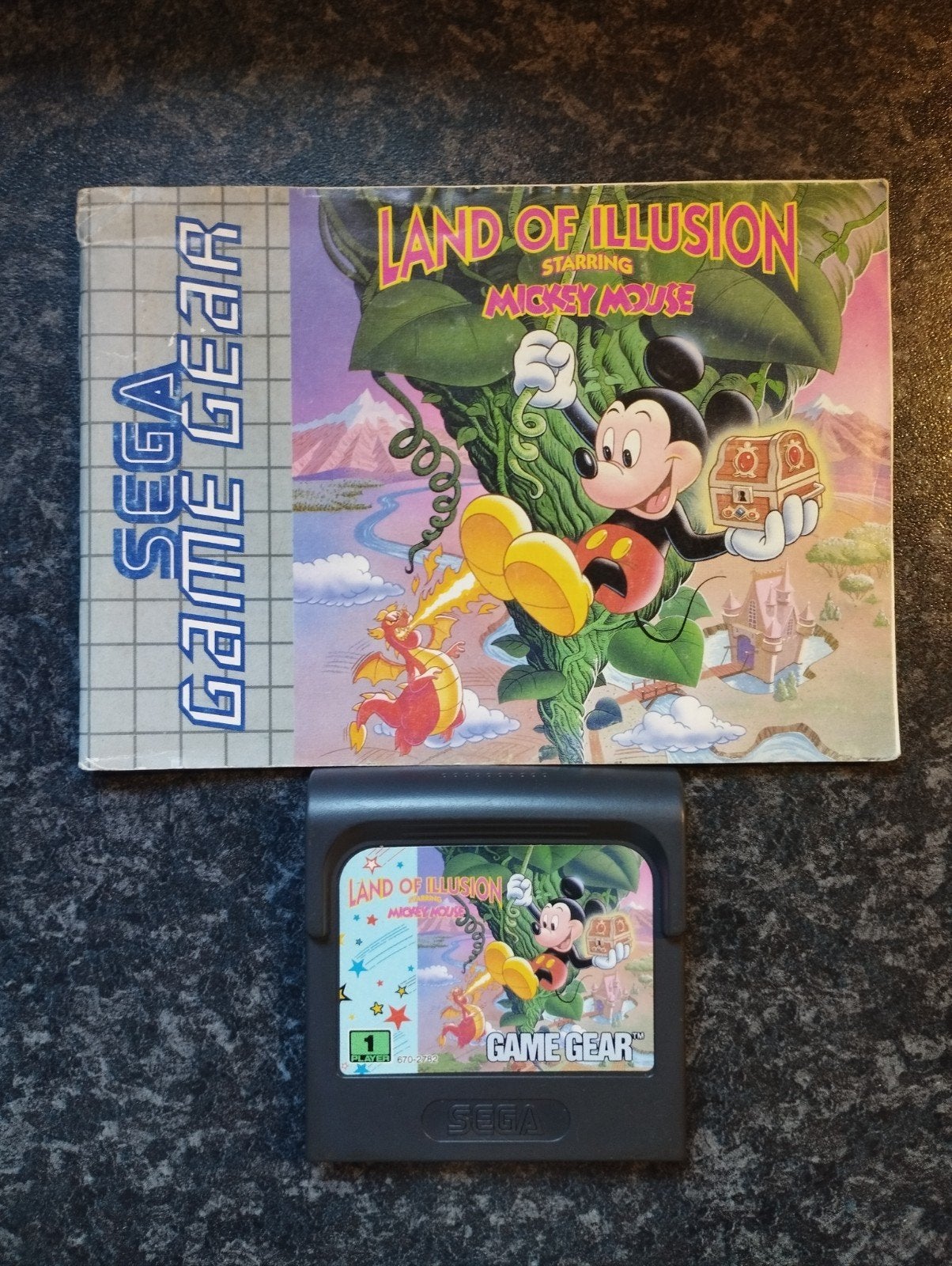 Sega Game Gear - Land of Illusion Starring Mickey Mouse, Consoles de jeu & Jeux vidéo, Consoles de jeu | Sega, Comme neuf, Avec jeux