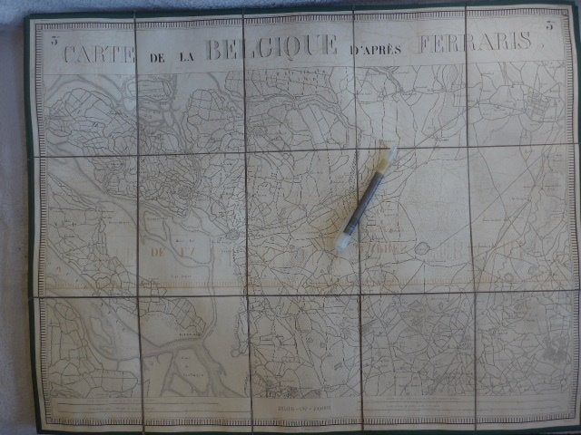 Bergen Op Zoom ; Ferrariskaart -naar - uitgave 1831, Ophalen of Verzenden, Gebruikt