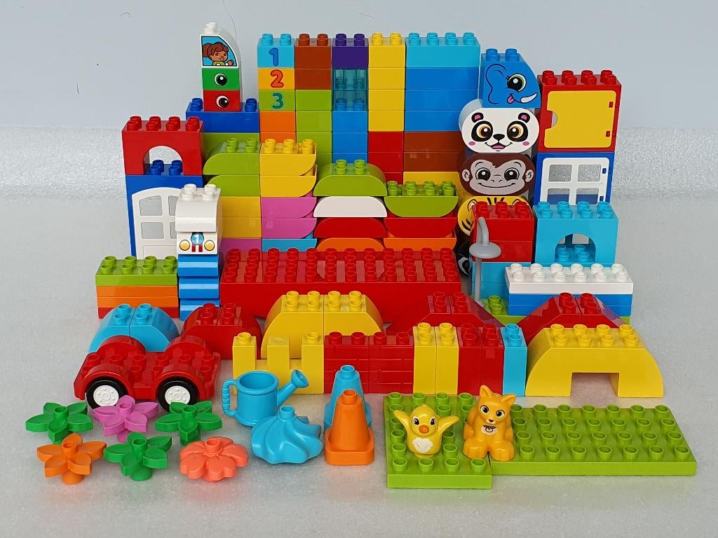 Lot Lego Duplo met 150-tal onderdelen, Kinderen en Baby's, Speelgoed | Duplo en Lego, Ophalen of Verzenden, Gebruikt, Losse stenen