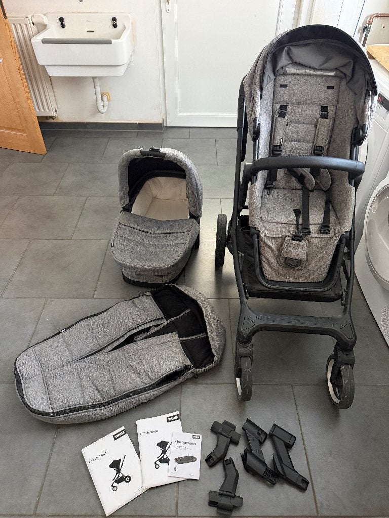 Thule sleek kinderwagen, Autres marques, Tige de poussée réglable, Enlèvement, Utilisé