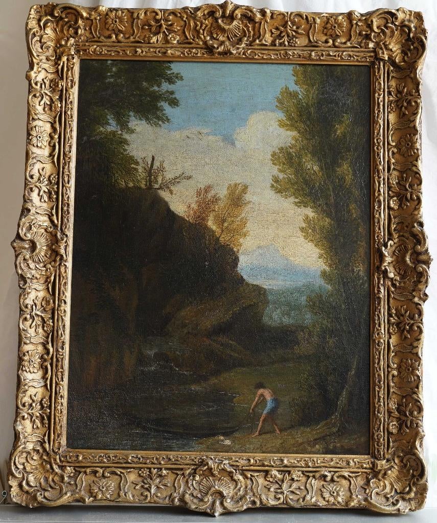 Ideaal landschap van het Romeinse platte land, Antiek en Kunst, Kunst | Schilderijen | Klassiek, Ophalen
