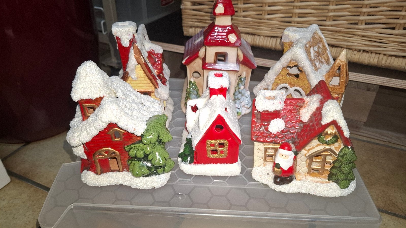 kerstdorp, kerk en huisjes, Diversen, Kerst, Ophalen