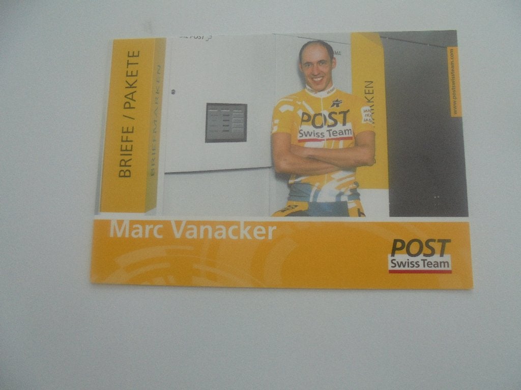 wielrenner - marc vanacker, Verzamelen, Ophalen of Verzenden, 1980 tot heden, Zo goed als nieuw, Foto