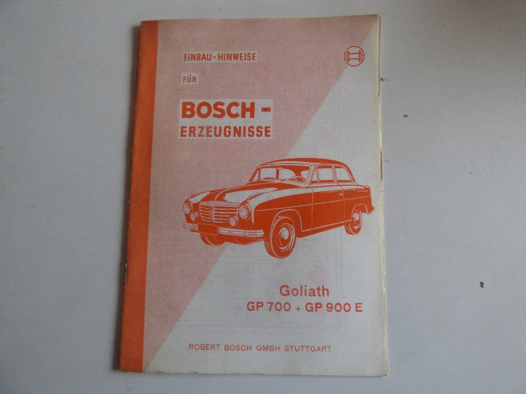 BOSCH INSTALLATIE INSTRUCTIE-FOLDER GOLIATH GP700 & GP900E, Ophalen of Verzenden