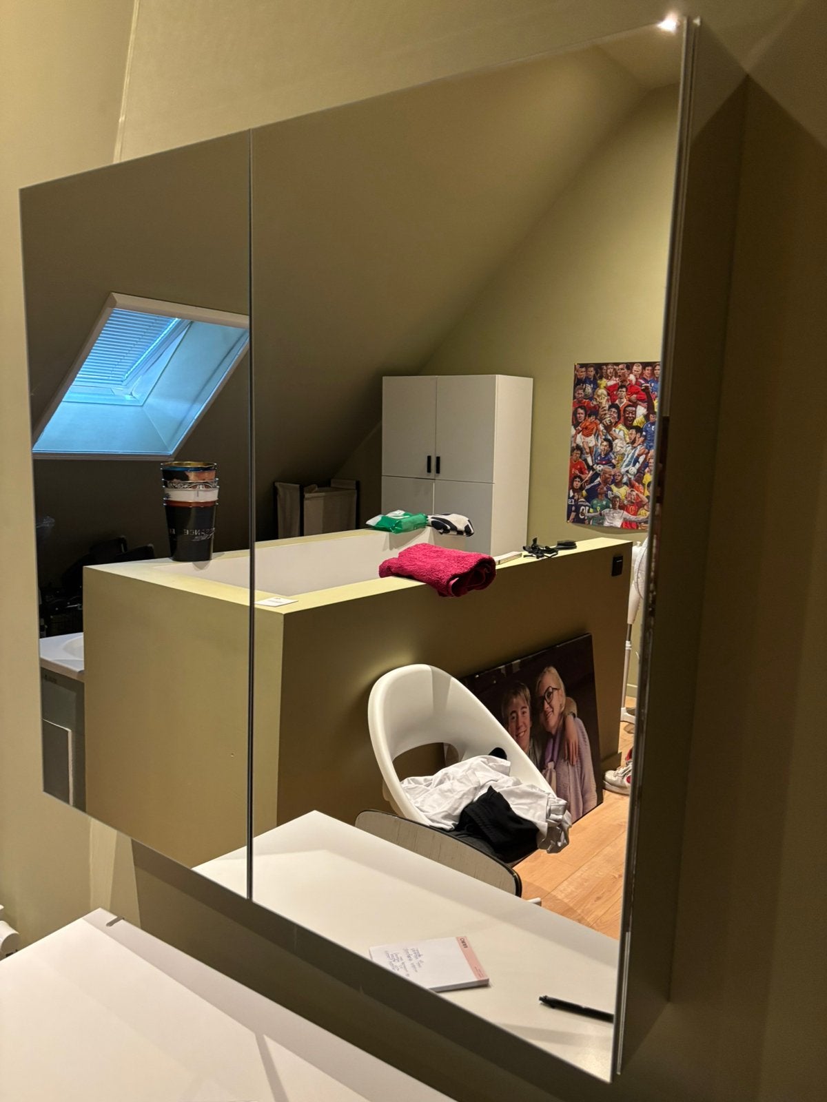 Badkamer spiegelkast 2-deurs, Huis en Inrichting, Badkamer | Badkamermeubels, Nieuw, Spiegelkast, Minder dan 100 cm, 100 tot 150 cm