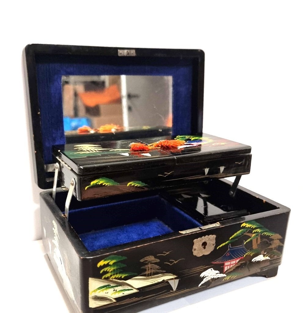 Boîte à musique, boîte à bijoux, japonaise, Antiquités & Art, Enlèvement ou Envoi