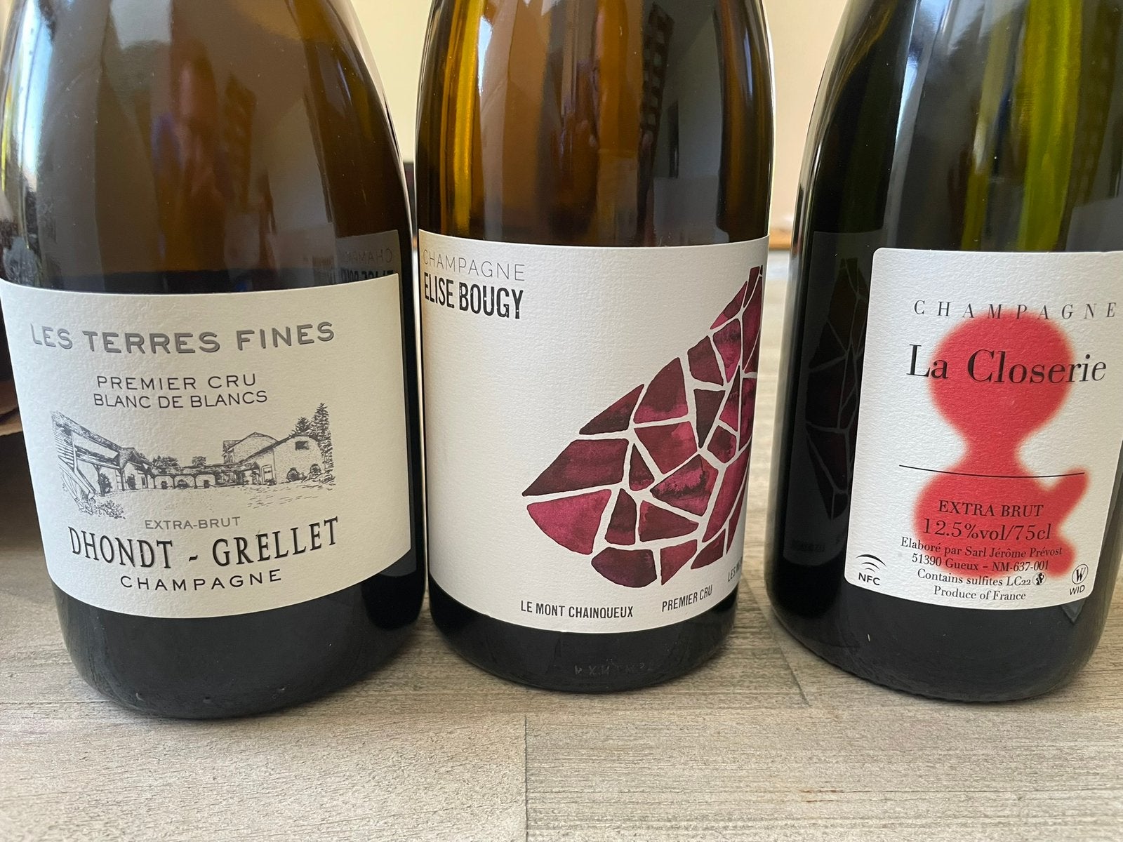 Champagne elise bougy les chainqueux, Enlèvement ou Envoi, Comme neuf, Champagne