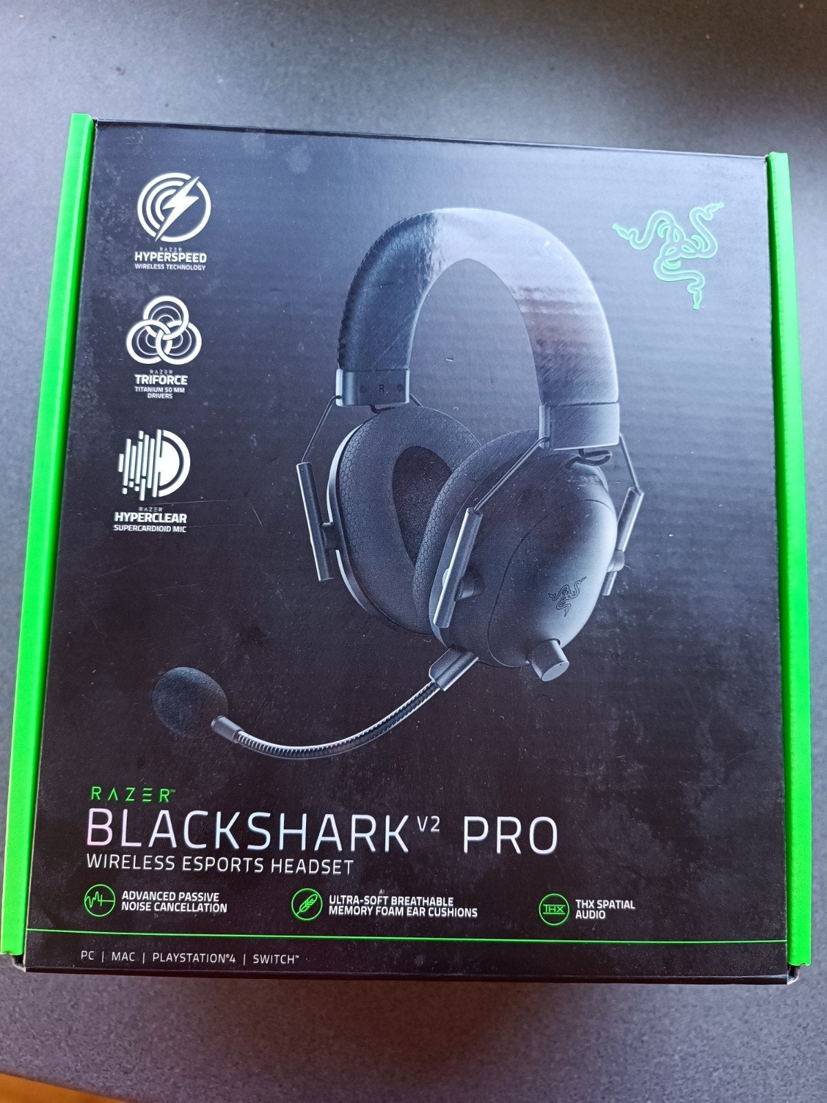 Razer blackshark v2 pro wireless Esports. Thx 7.1 sur., Ophalen, Zo goed als nieuw, Draadloos, Razer