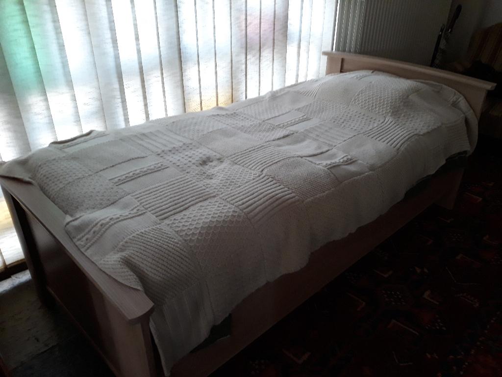 1 persoonsbed, Ophalen, 100 cm, Eenpersoons, Beige