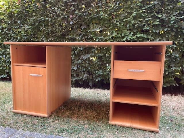 bureau multiplex 22 mm finition bois de hêtre, Maison & Meubles, Autres marques, Autres types, 150 cm, Comme neuf