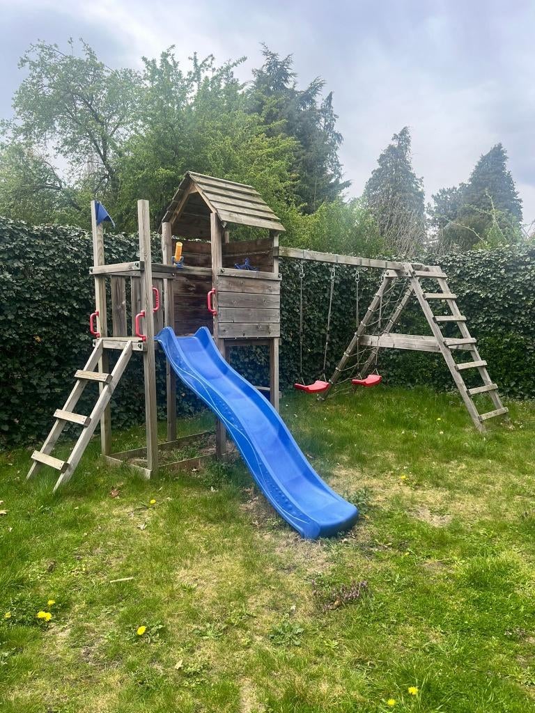 Speeltoestel, Kinderen en Baby's, Speelgoed | Buiten | Speeltoestellen, Ophalen, Gebruikt, Klimnet