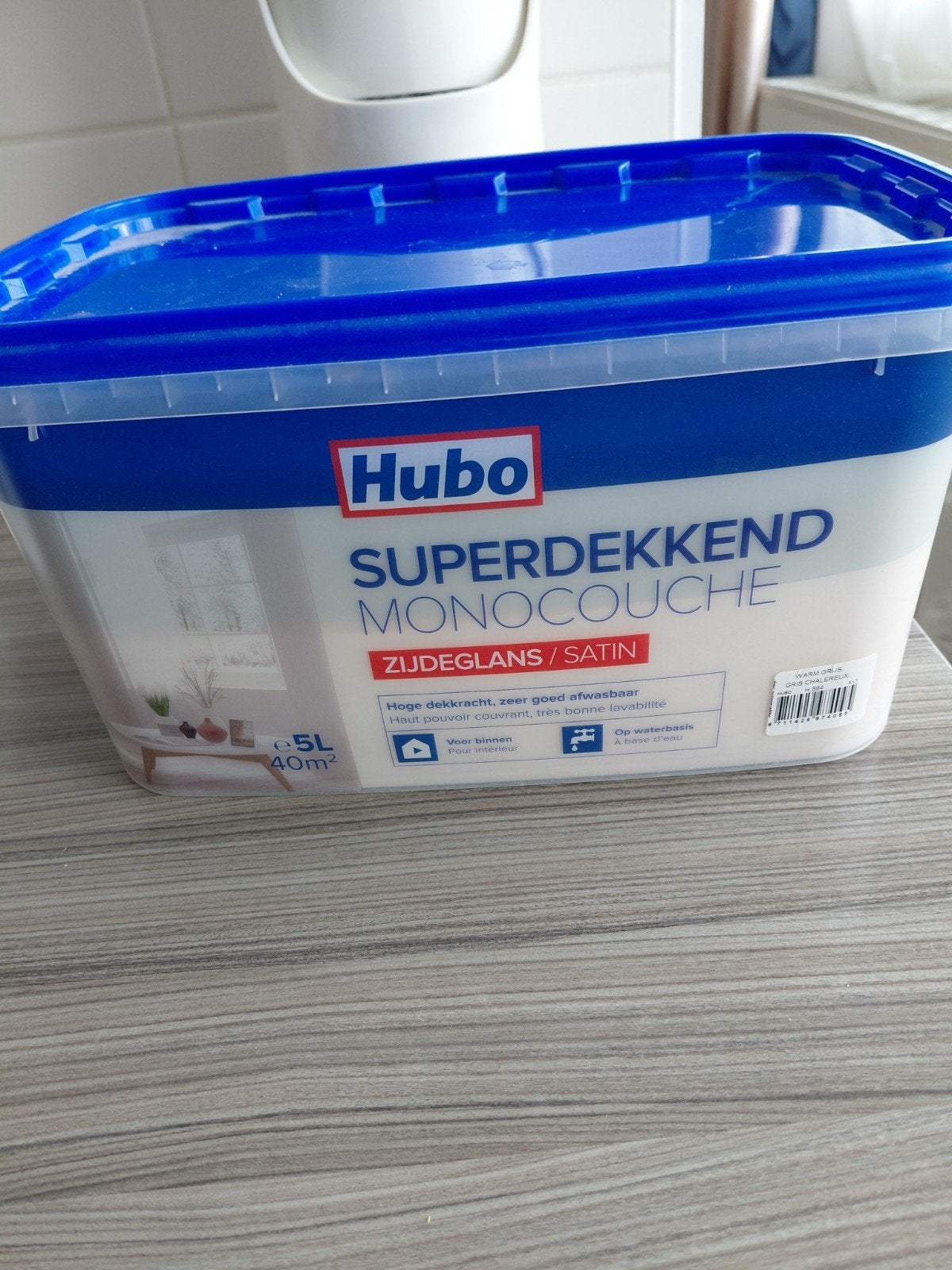 Verf warm grijs, Doe-het-zelf en Bouw, Verf, Beits en Lak, Ophalen, Grijs, Verf