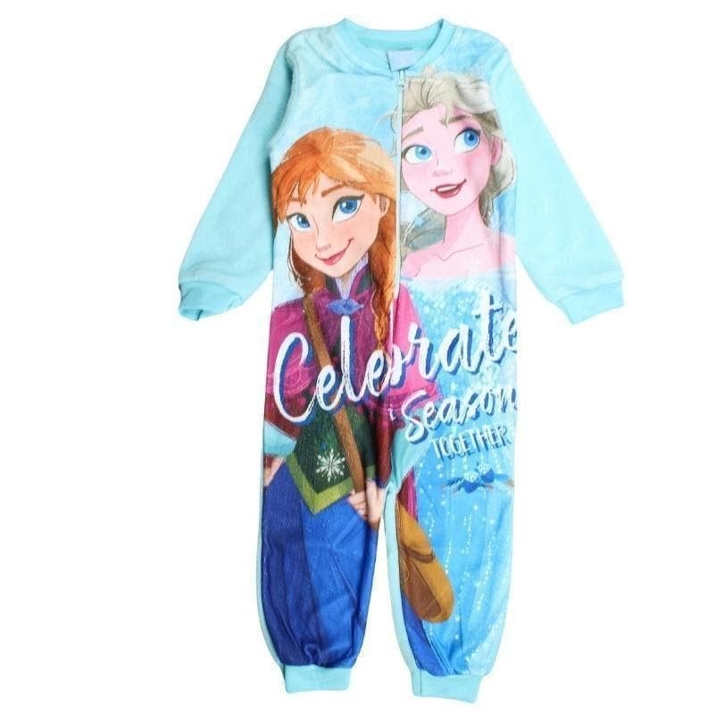Disney Frozen fleece Onesie - Maat 92 - 98 - 116 - 128, Kinderen en Baby's, Kinderkleding | Maat 98, Nacht- of Onderkleding, Disney Frozen
