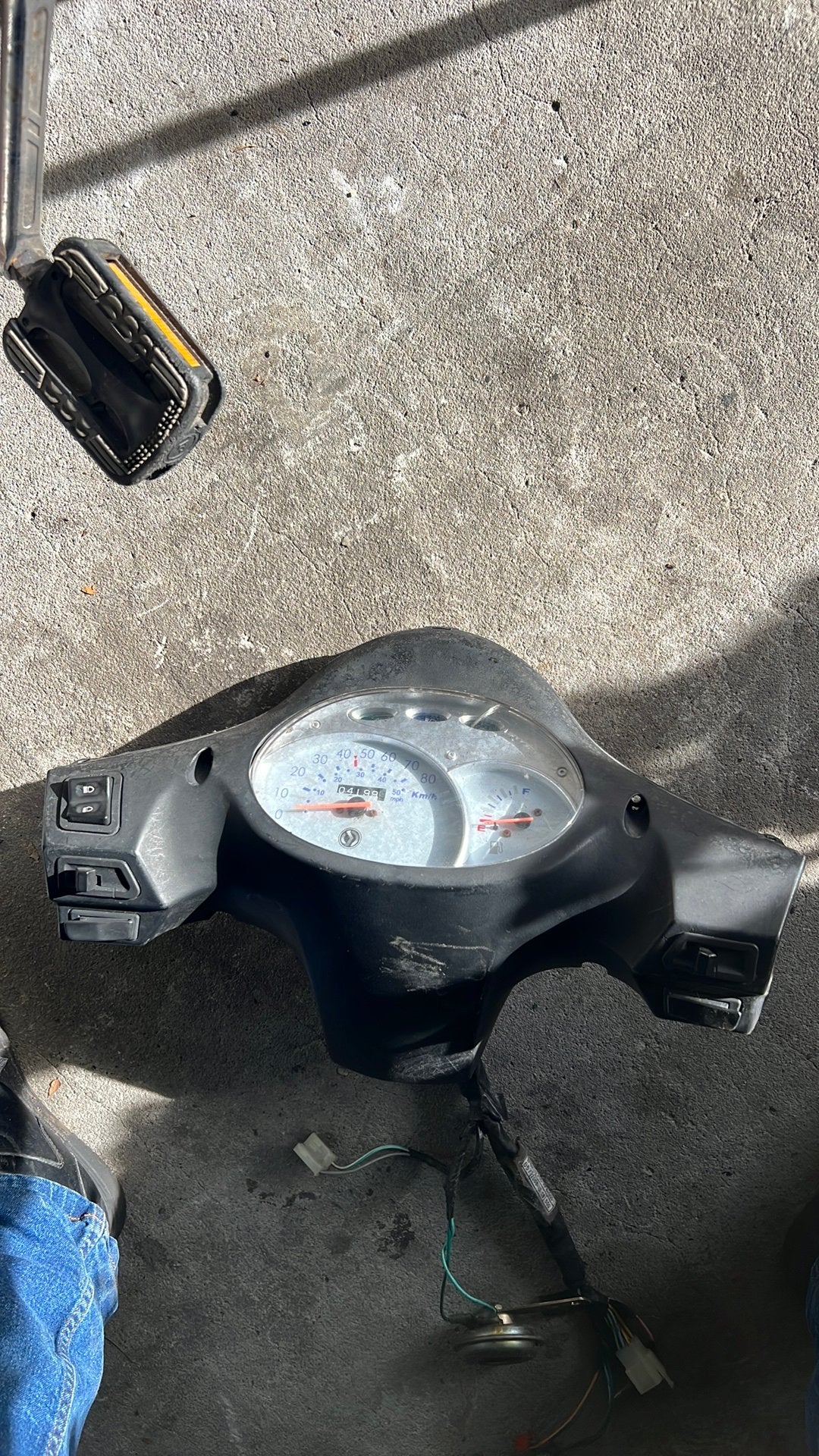 Sym fiddle 2 km teller compleet, Ophalen, Zo goed als nieuw