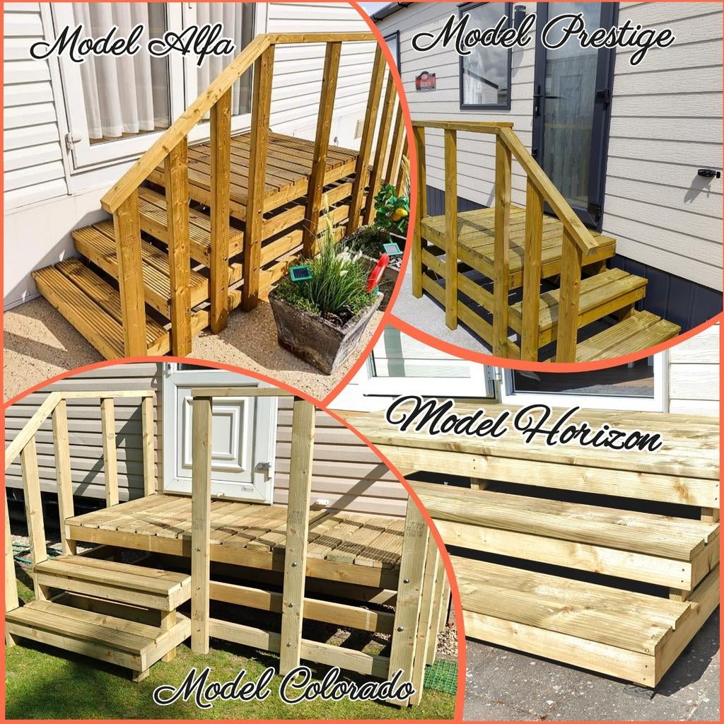 Instaptrappen MONTANA voor caravans, Ophalen of Verzenden