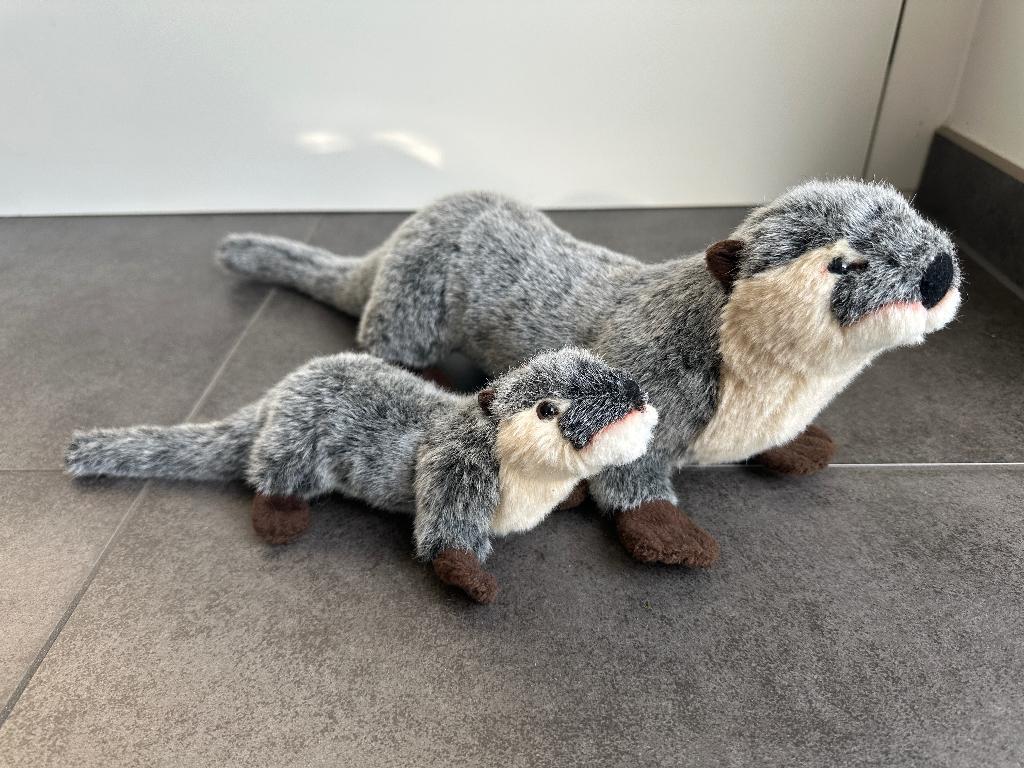 Semo Trigon pluchen otters, Kinderen en Baby's, Speelgoed | Knuffels en Pluche, Zo goed als nieuw, Overige typen, Overige karakters
