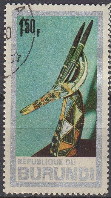 Burundi - Dansmaster van de Kurumbastam - 1967, Ophalen of Verzenden, Gestempeld