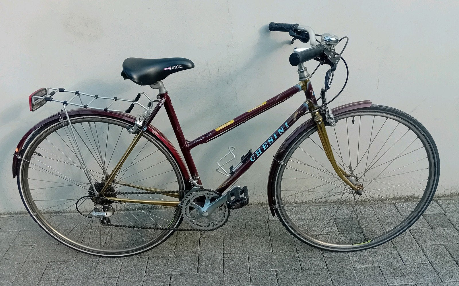 Vélo de vélo rétro pour femmes Chesini 28 pouces 2x7 speed t, 47 à 51 cm, Enlèvement, Frein sur jante, Oxford Sparta Batavus Norta gazelle Granville Sparta cube trek