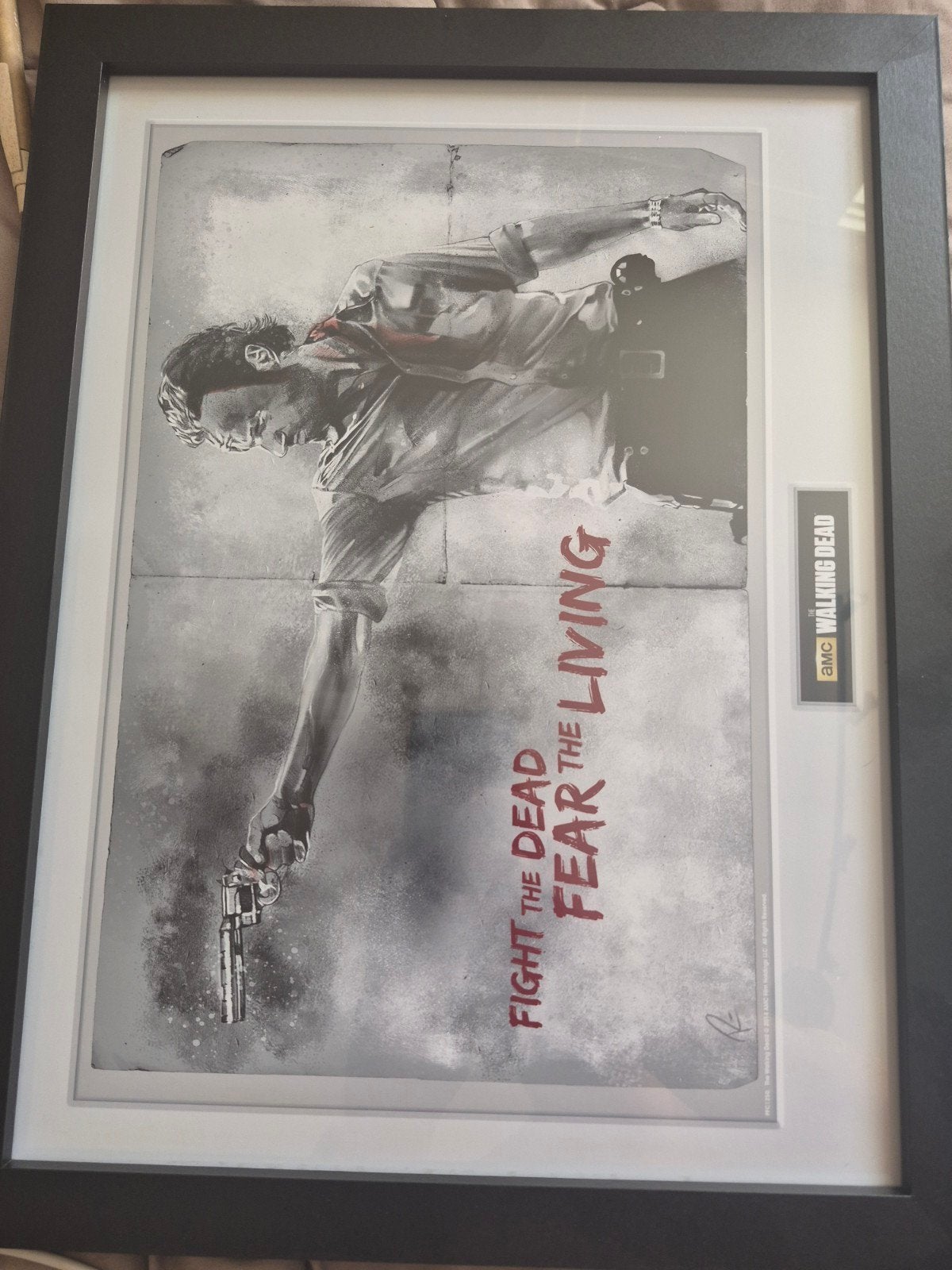 the walking dead originele amc poster + kader, Ophalen of Verzenden, Poster, Ingelijst