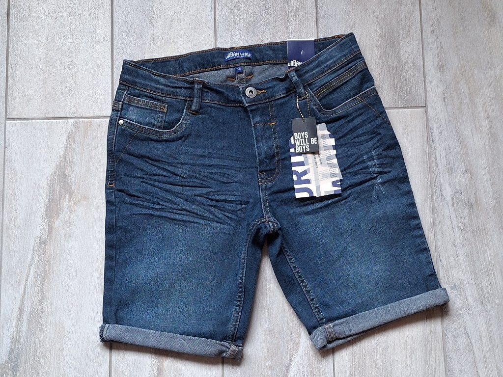 ★ M158 - Nieuwe korte jeans broek met label, Ophalen of Verzenden, Jongen, Broek
