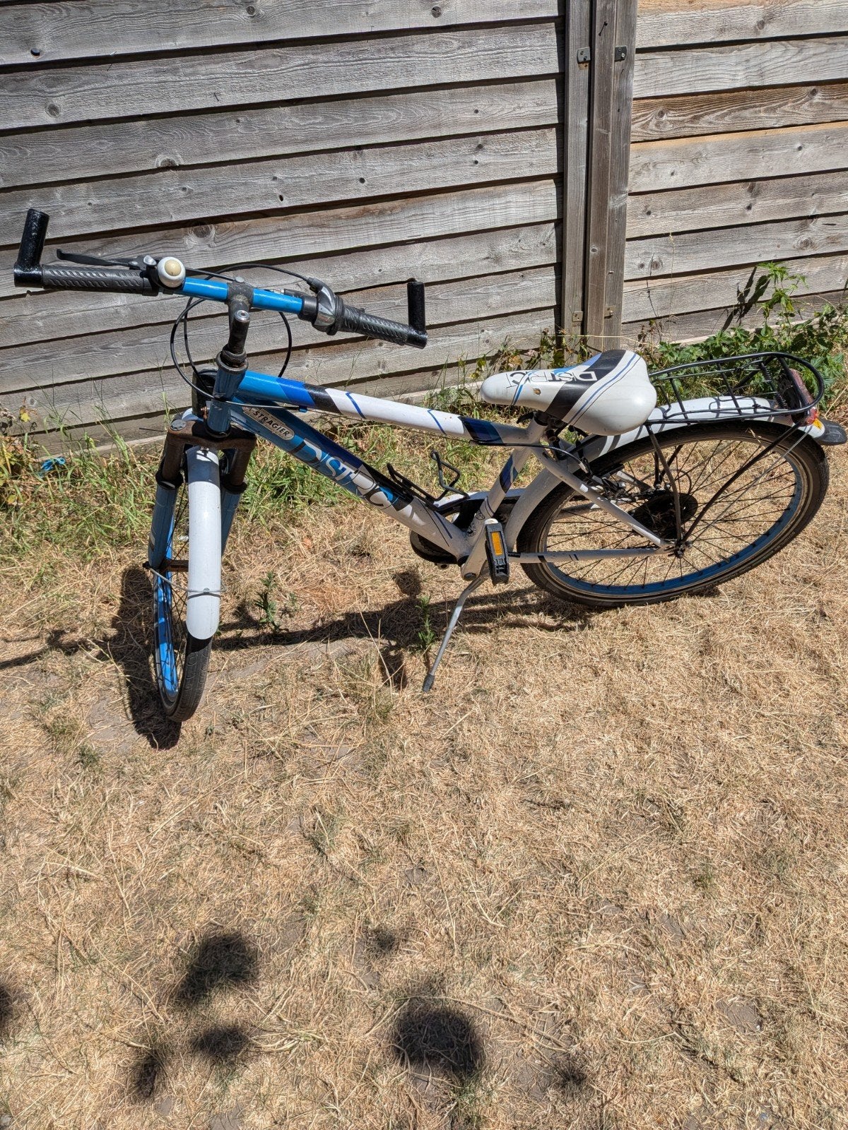 24 inch stoere jongensfiets met bagagedrager, Fietsen en Brommers, Ophalen, Gebruikt, 24 inch, Handrem