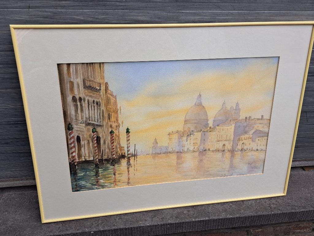 aquarelle venise signe hujuet, Enlèvement ou Envoi