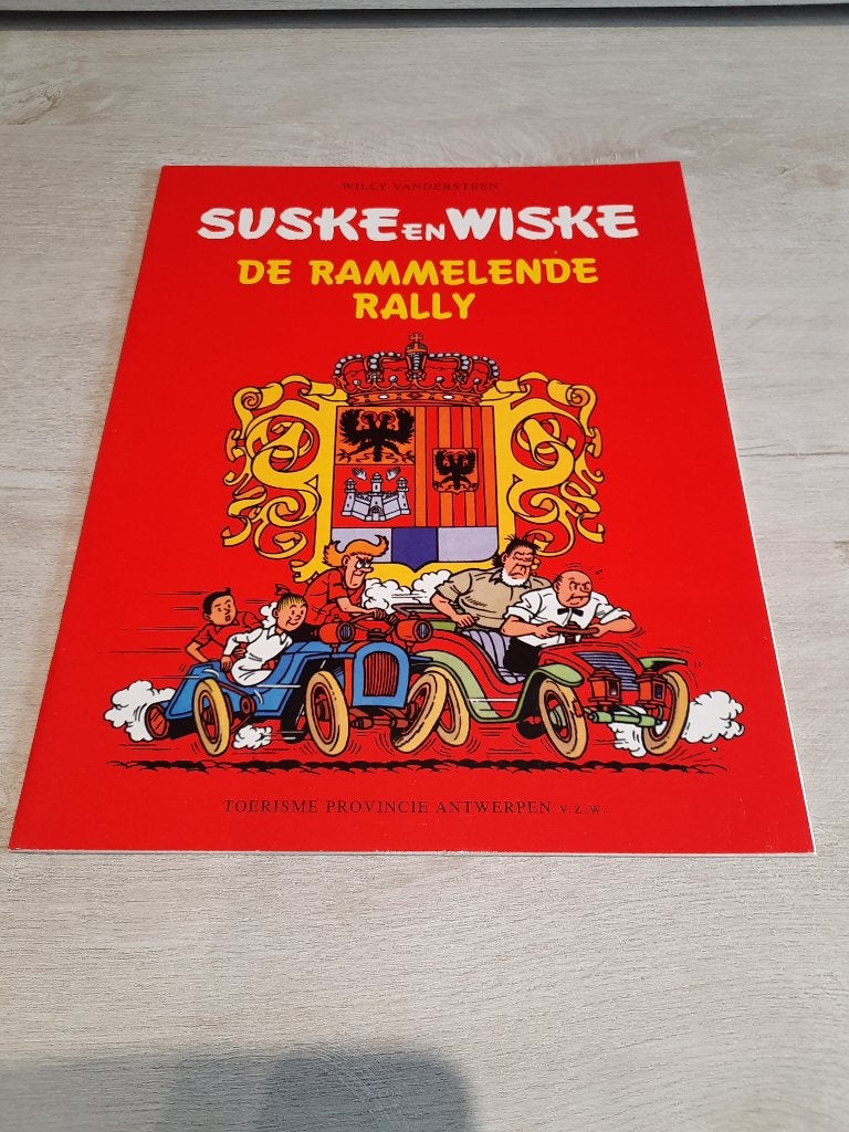 suske en wiske de rammelende rally uitg prov antwerpen 1998, Willy Vandersteen, Eén stripboek, Ophalen of Verzenden, Zo goed als nieuw
