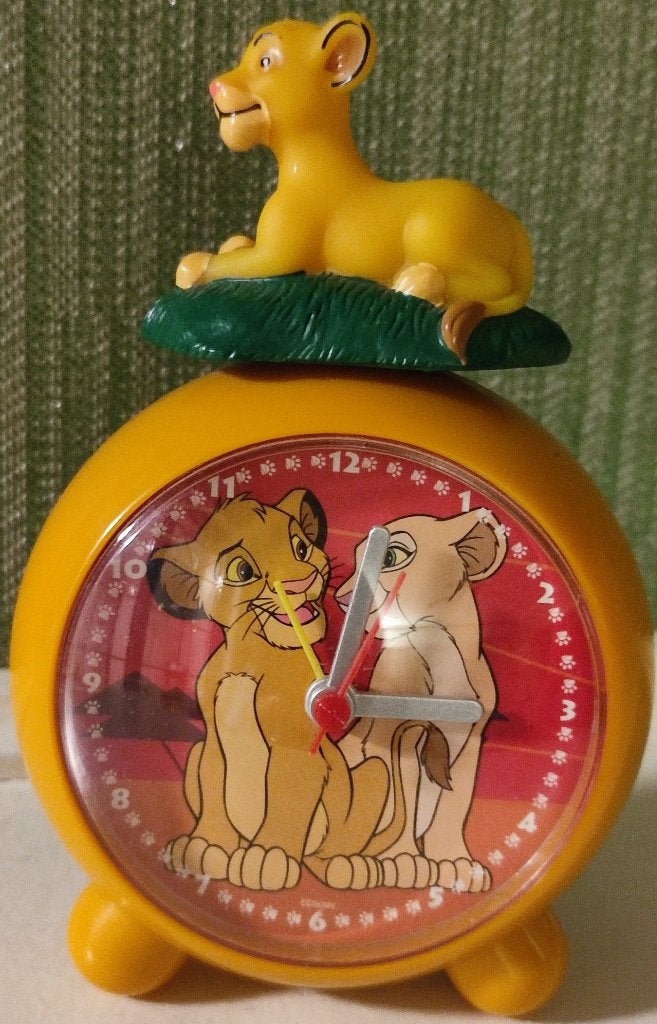 wekker Lion King, Verzamelen, Ophalen of Verzenden, Leeuwenkoning of Jungle Boek, Gebruikt, Overige typen