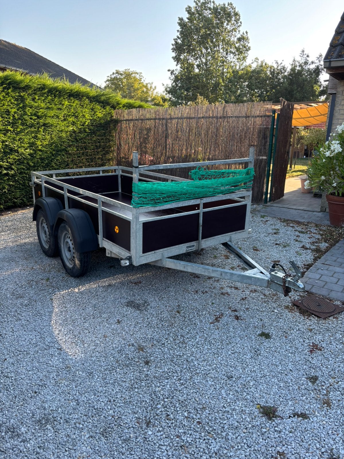 Aanhangwagen dubbelas 750kg, Ophalen, Zo goed als nieuw