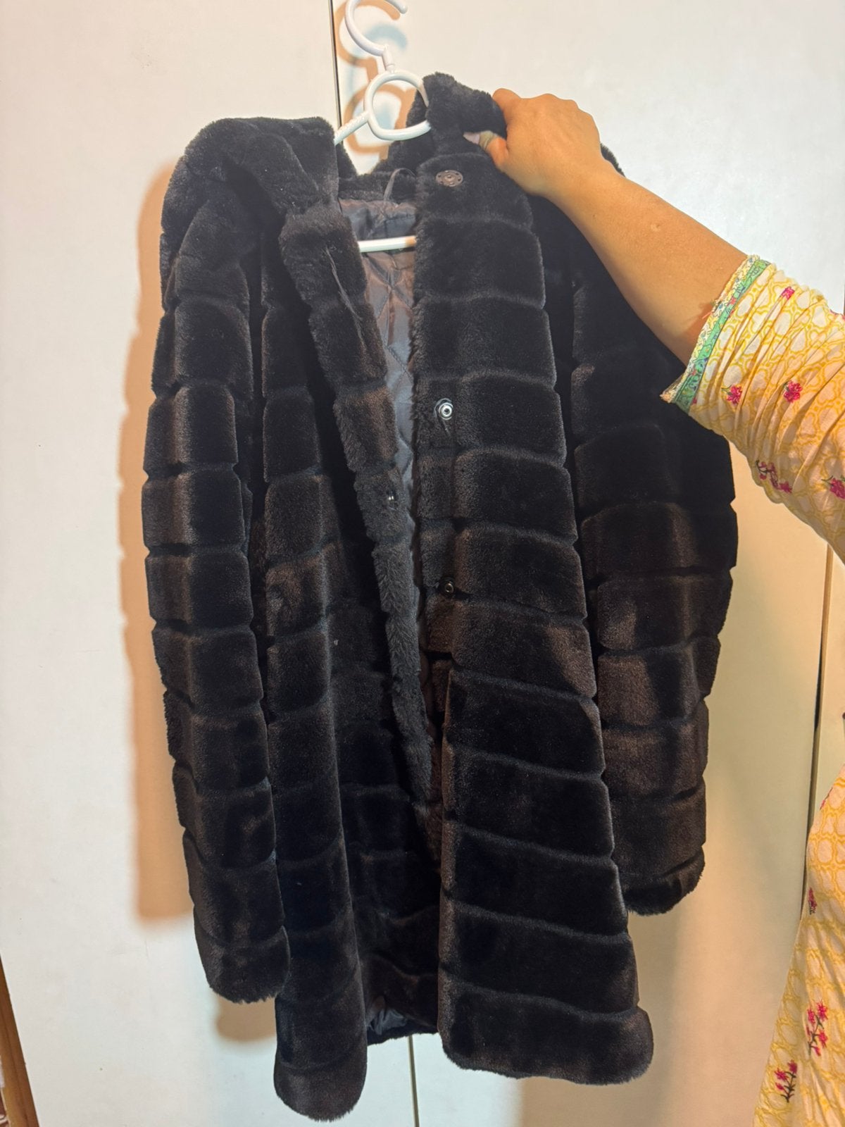 Jas, Kleding | Dames, Jassen | Winter, Ophalen of Verzenden, Gedragen, Maat 46/48 (XL) of groter, Zwart