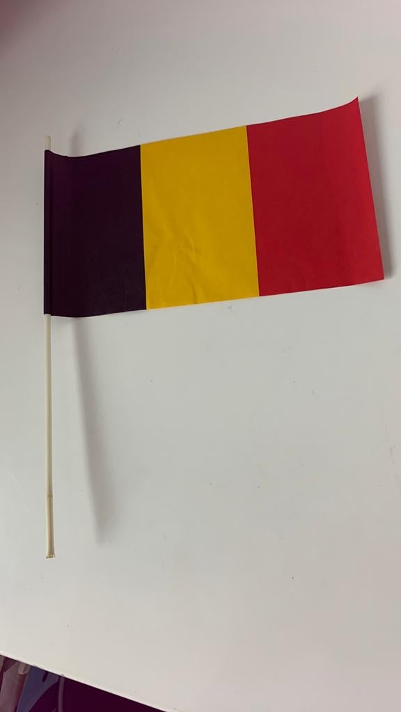 Papieren Belgische vlag, Ophalen, Zo goed als nieuw