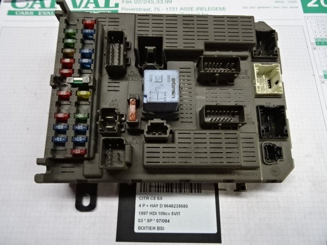 COMPUTER BODY CONTROL C5 I Berline (DC) (9648235680), Gebruikt, Citroën, Mevr. I. Hauben, Rue de l'Espoir 34 34
4030  GRIVEGNÉE, BE