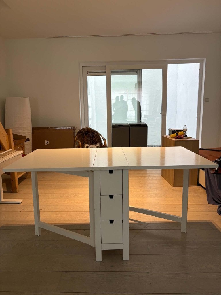 Klaptafel, Ophalen, Gebruikt, 150 tot 200 cm, 50 tot 100 cm