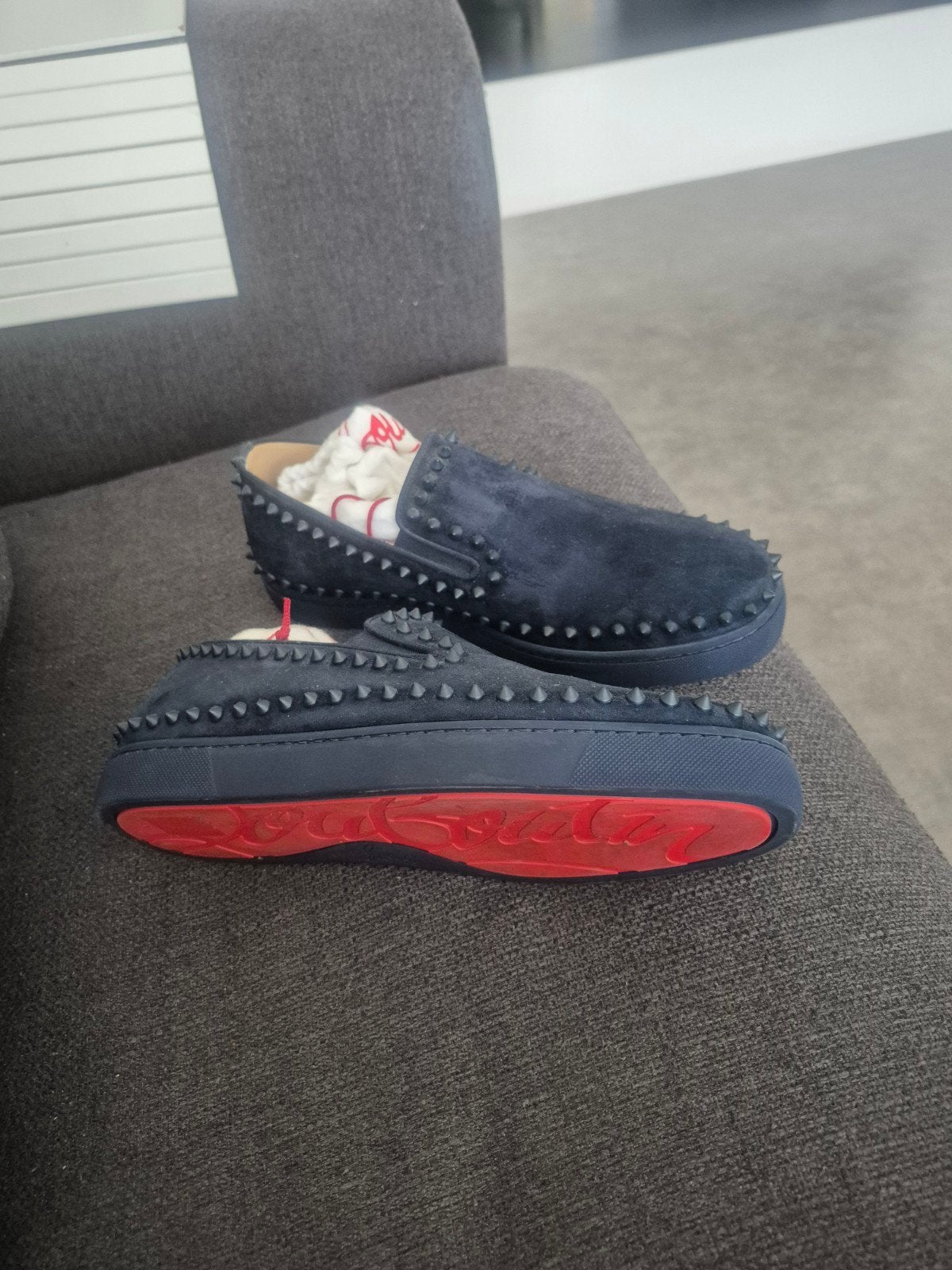 chaussures louboutin, Vêtements | Hommes, Espadrilles et Mocassins, Comme neuf, Bleu, Louboutin