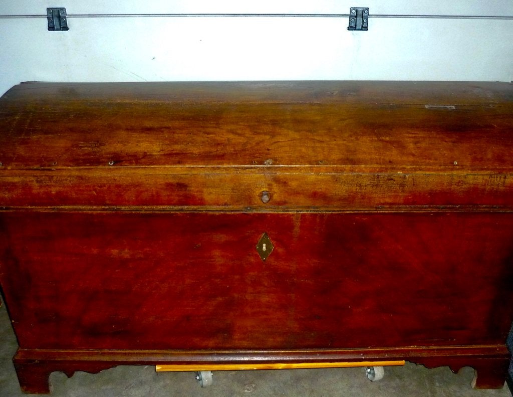 ANTIEKE EIKEN GROTE KOFFER VOOR SPOTPRIJSJE!!  35 EURO, Antiek en Kunst, Ophalen