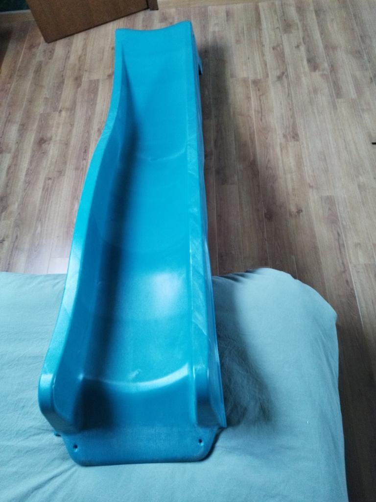 Glijbaan turquoise in perfecte staat, platform hoogte 120, Ophalen, Glijbaan