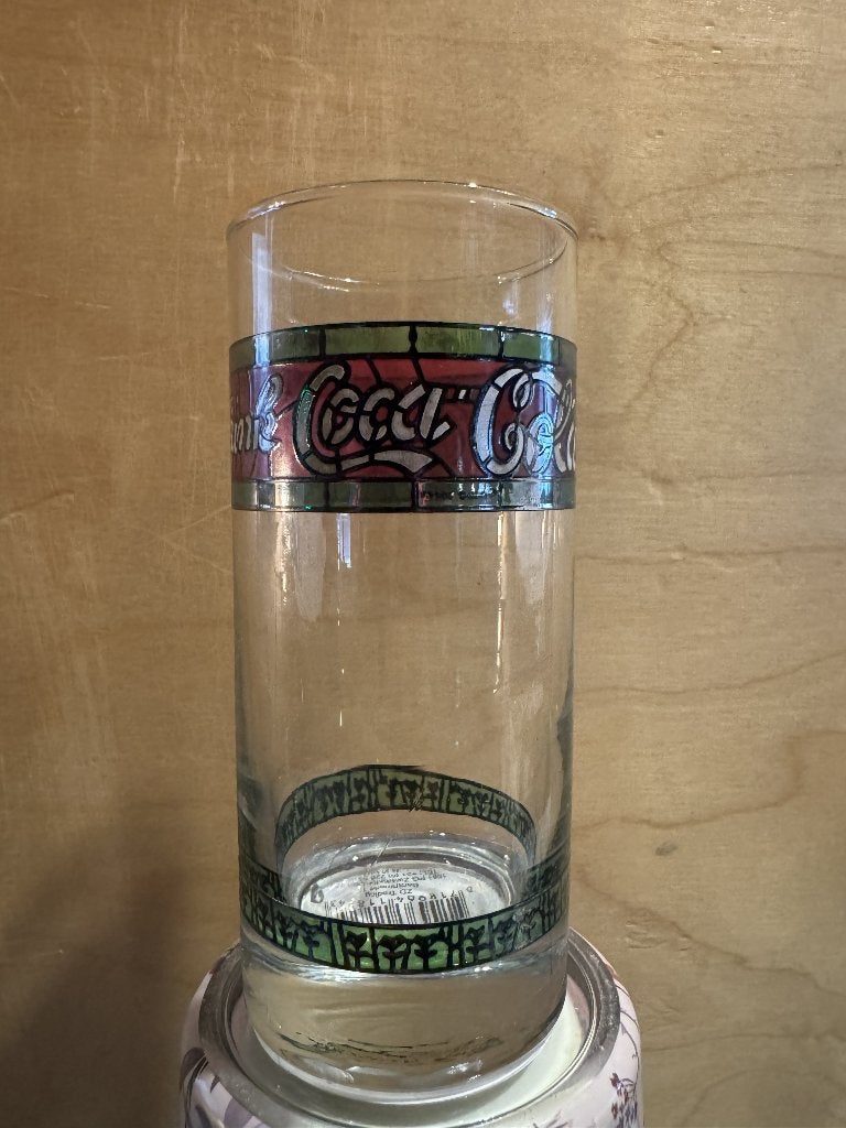 Vintage Coca-Cola glas – Tiffany, Verzamelen, Ophalen of Verzenden, Gebruikt, Frisdrankglas