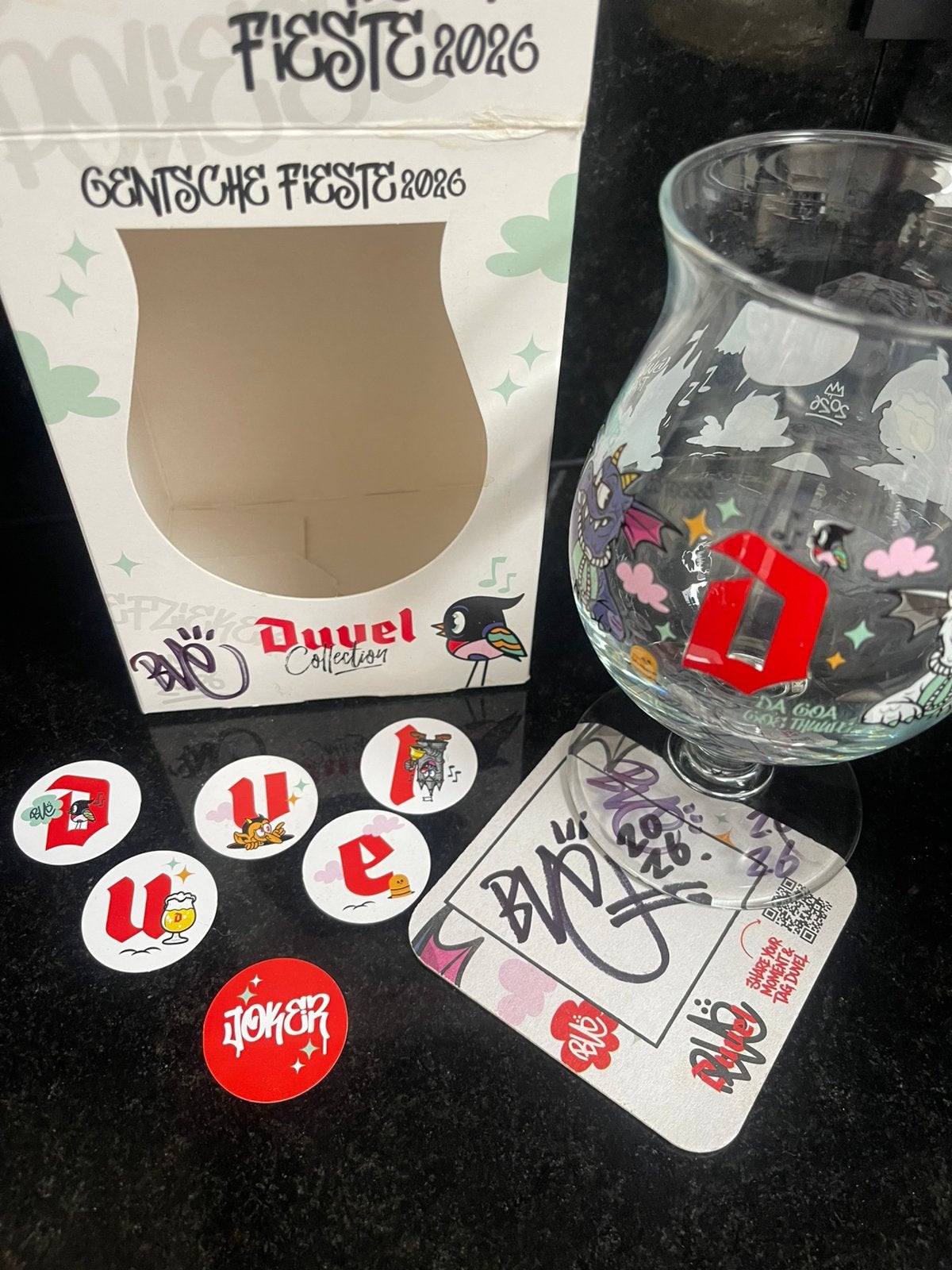 Verre Duvel - Fête de Gand signée, Enlèvement, Neuf