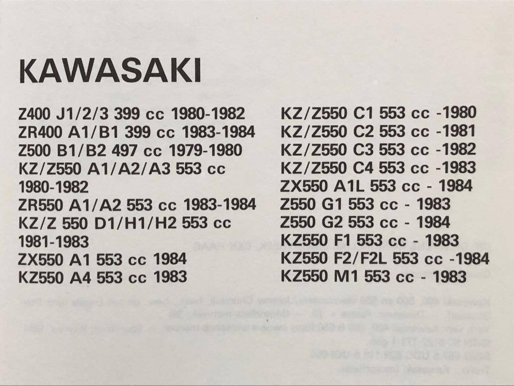 KAWASAKI Z400 Z500 Z550 1979-1984 4 cilinders ** NL NIEUW **, Motoren, Ophalen of Verzenden, Kawasaki