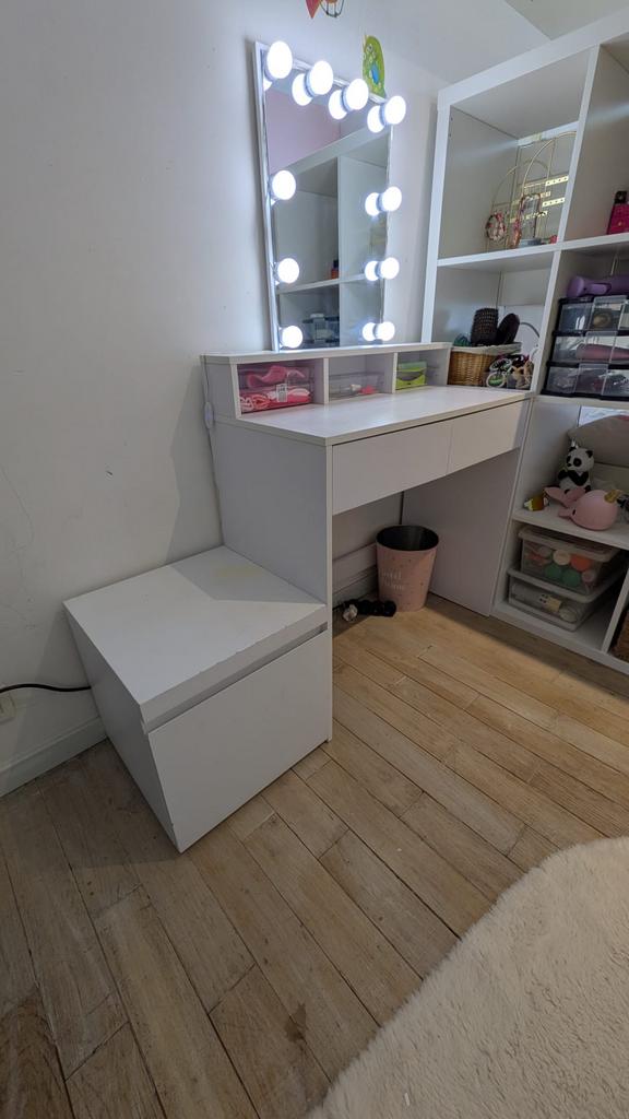 Kaptafel en kleine kast met laden, Ophalen, 50 tot 100 cm, Zo goed als nieuw, Minder dan 100 cm