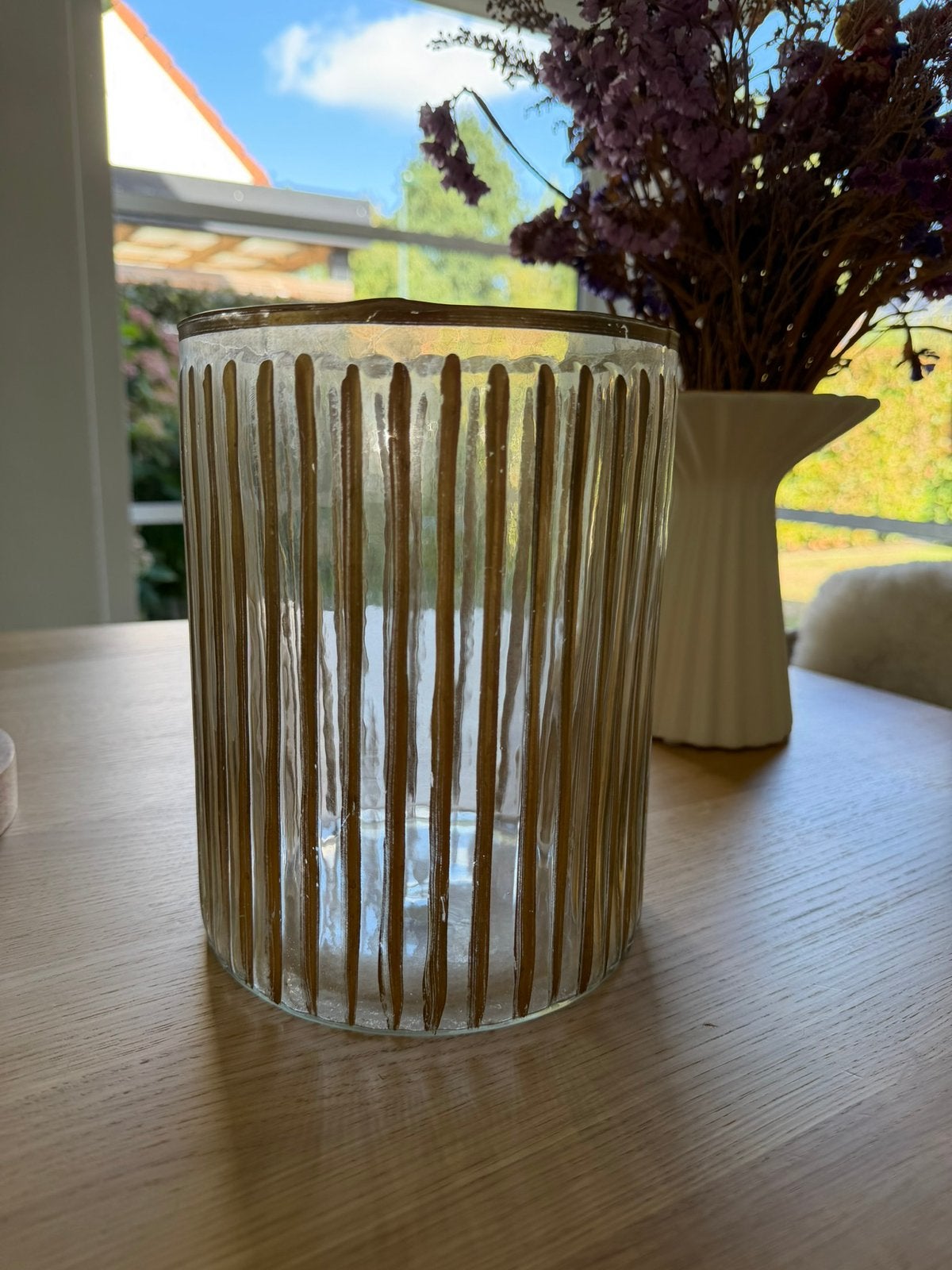 Theelichthouder, Huis en Inrichting, Ophalen of Verzenden, Zo goed als nieuw, Glas
