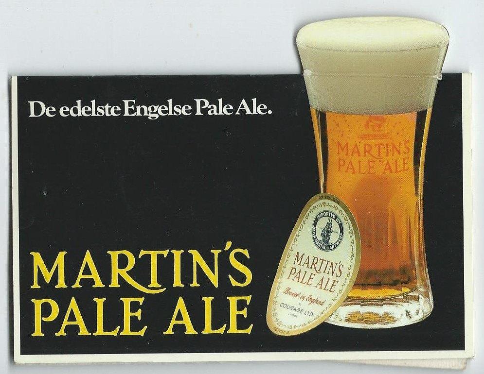 Tafelkaartjes bier horeca Martin's Pale Ale/ Campbells jrn80, Verzamelen, Biermerken, Ophalen of Verzenden, Gebruikt, Reclamebord, Plaat of Schild