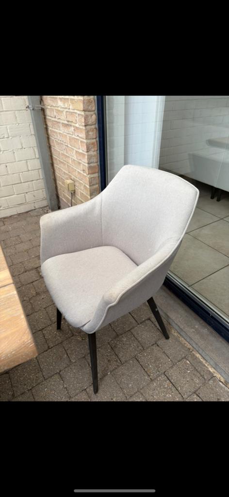 Stoelen 8Stuks, Gris, Comme neuf, Enlèvement, Cinq, Six Chaises ou plus