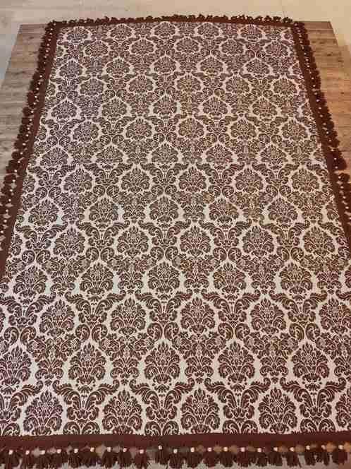 Bordure spéciale classique Grandfoulard XL marron beige, Envoi, Utilisé