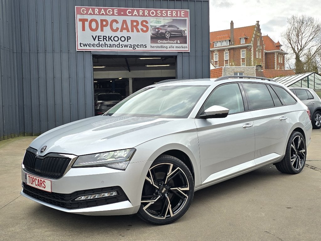 ✔  SKODA SUPERB 1.5TSI Amb Combi 2021 Euro6d❕ LED, Apps,.., Autos, Skoda, Argent ou Gris, Achat, Entreprise, Boîte manuelle