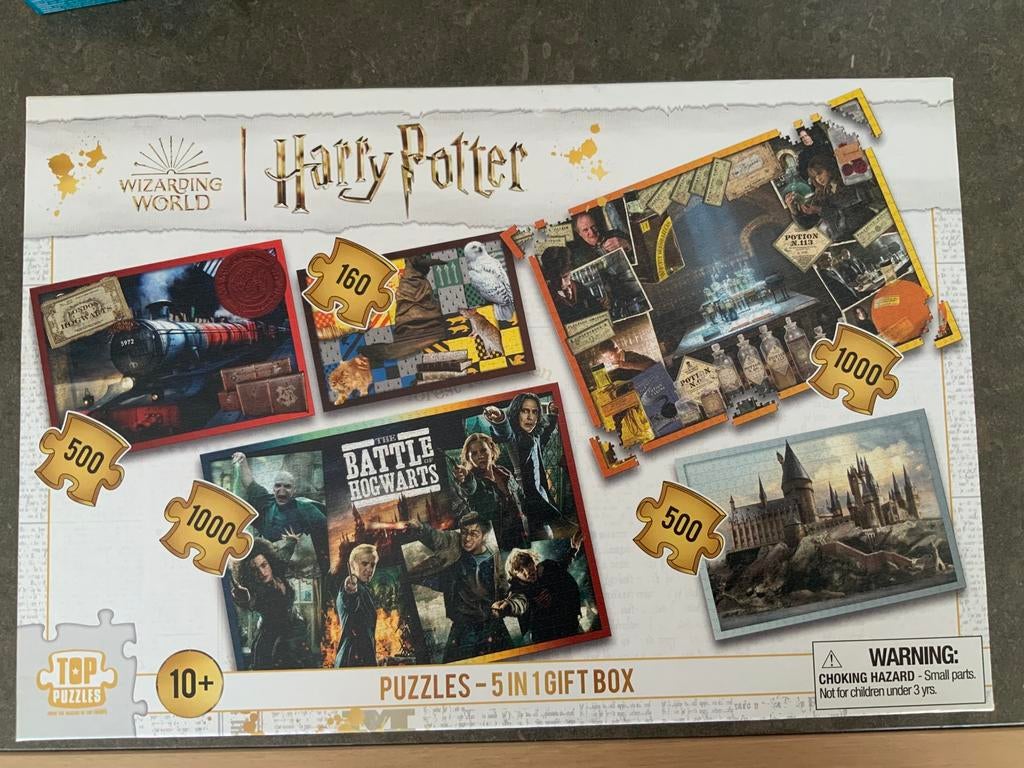 Harry Potter: puzzles 5 in 1 gift box, Verzamelen, Harry Potter, Zo goed als nieuw, Overige typen, Ophalen